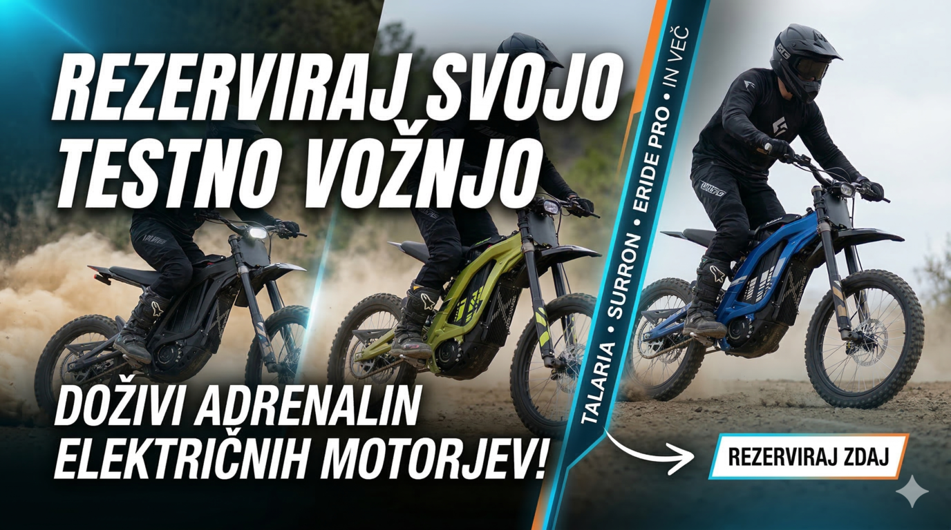test drive talaria, surron, eride pro in robbo trzin